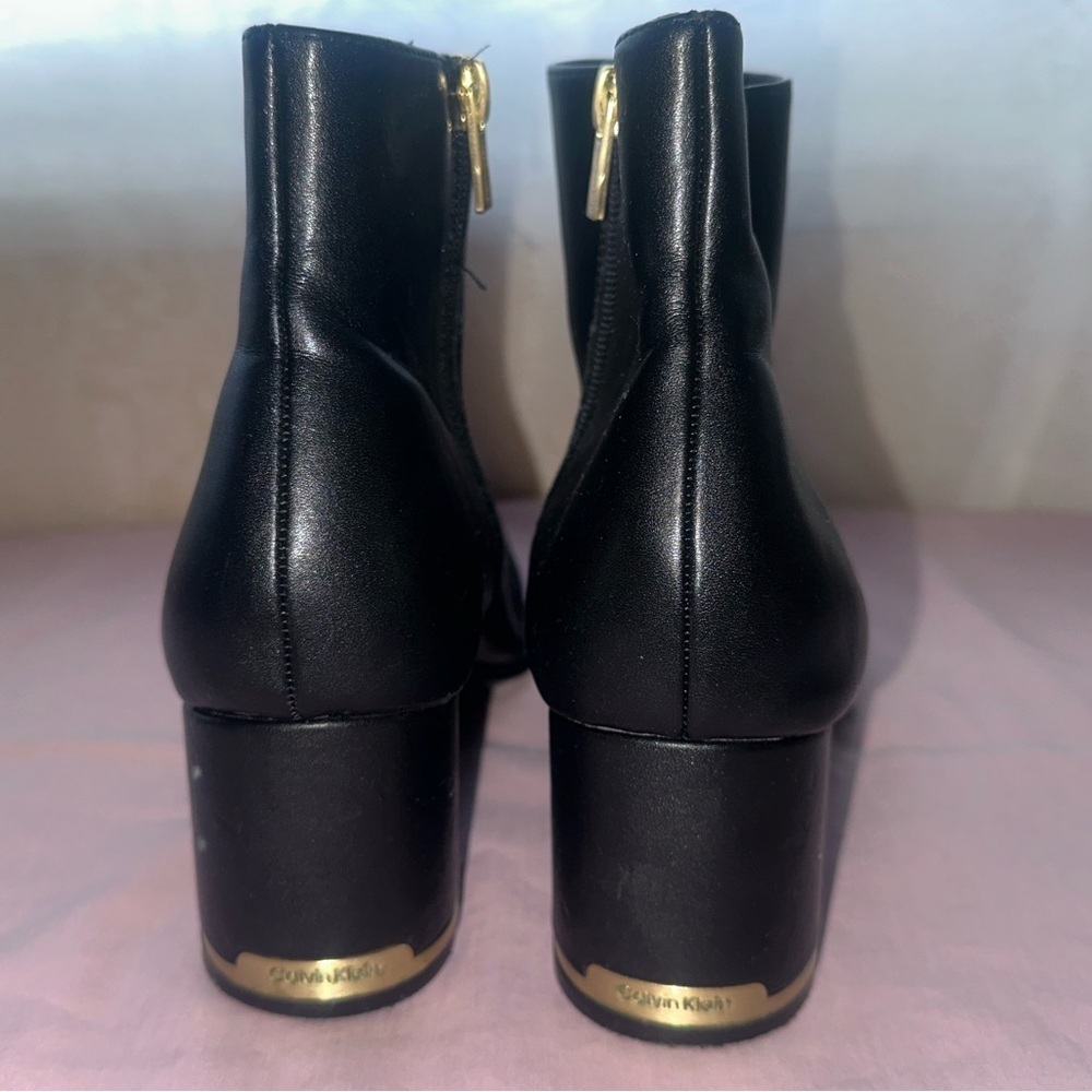 Calvin Klein Fioranna Woman’s Black Ankle Boots Size 10 - Picture 7 of 12